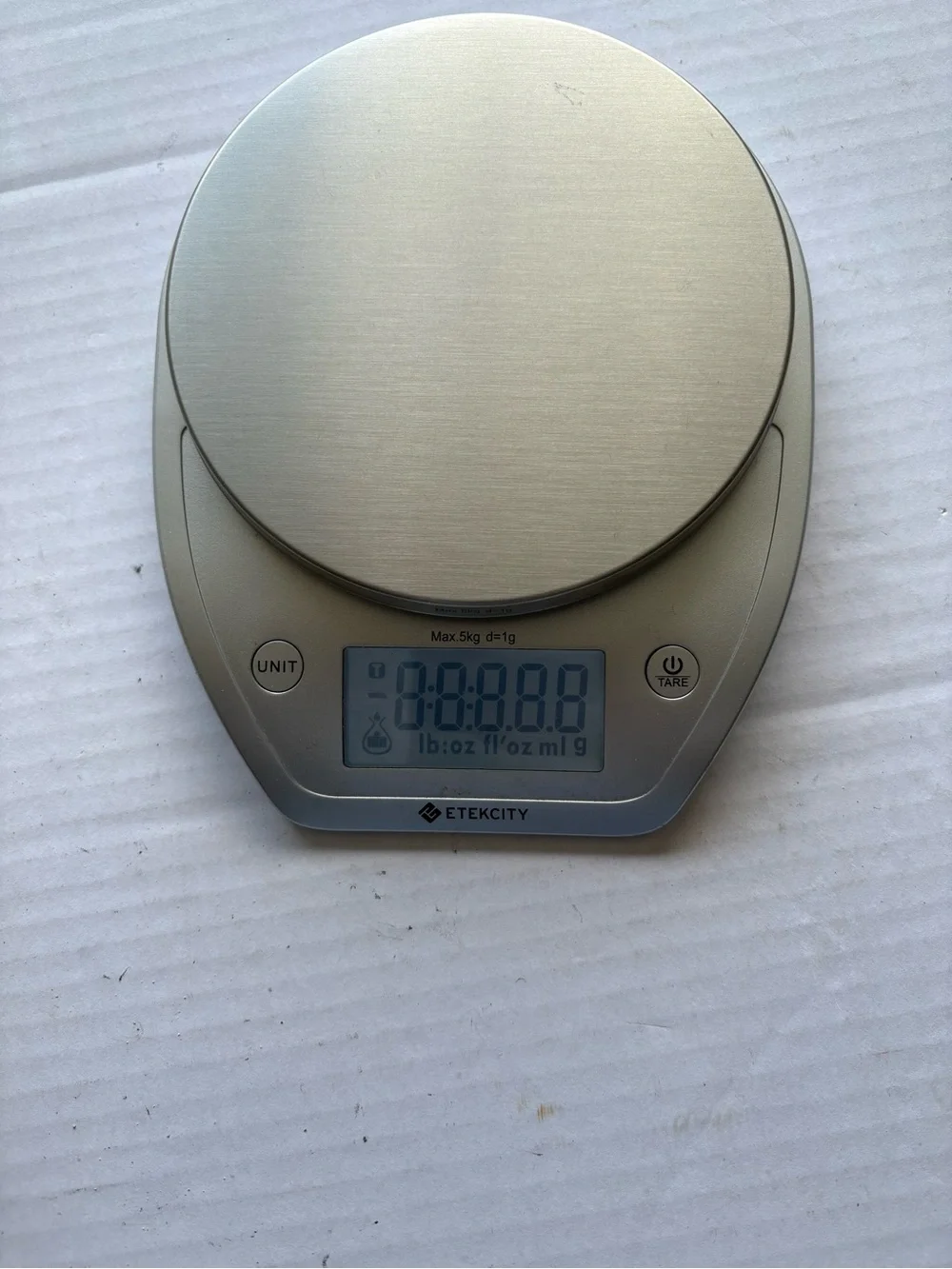 Etekcity Silver Digital Kitchen Scale - Precision Weighing